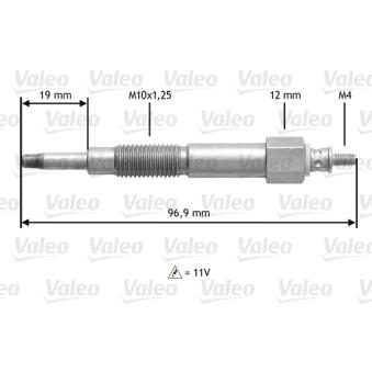 Bougie de préchauffage VALEO OEM 110655C900