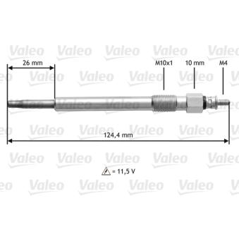 Bougie de préchauffage VALEO OEM 1500081