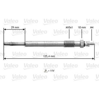 Bougie de préchauffage VALEO OEM 1214045