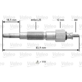 Bougie de préchauffage VALEO OEM 11065G5501
