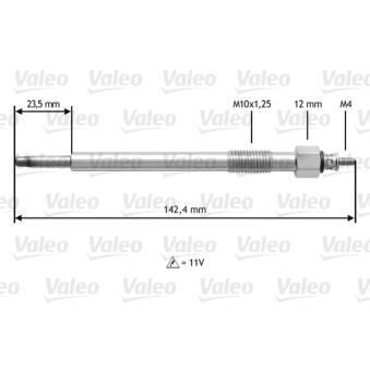 Bougie de préchauffage VALEO OEM 97143674 Bougie de préchauffage VALEO OEM 97143674