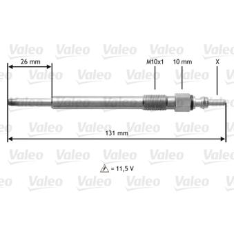 Bougie de préchauffage VALEO OEM 1985087701