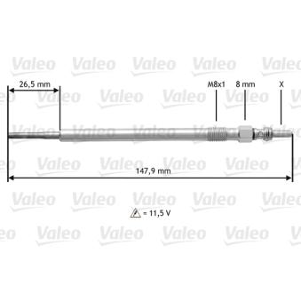 Bougie de préchauffage VALEO OEM MN960270