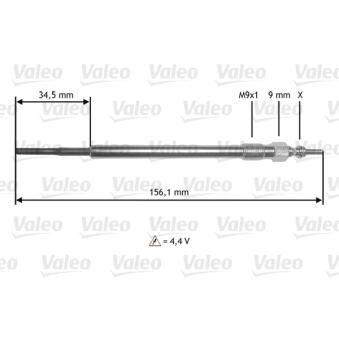Bougie de préchauffage VALEO OEM 1214334