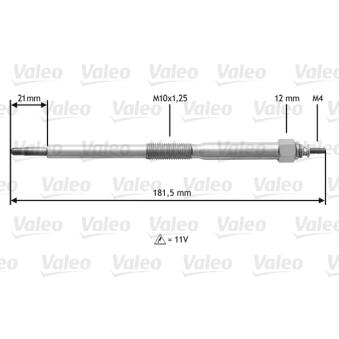 Bougie de préchauffage VALEO OEM 11065AD200