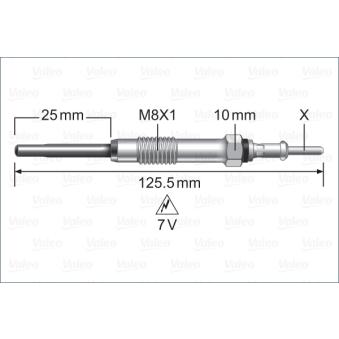 Bougie de préchauffage VALEO 345256