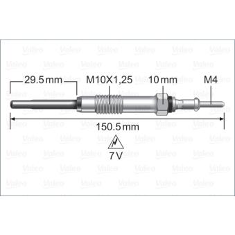 Bougie de préchauffage VALEO 345261