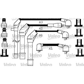 Kit de câbles d'allumage VALEO OEM 2245098E25