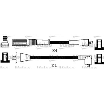 Kit de câbles d'allumage VALEO 346507