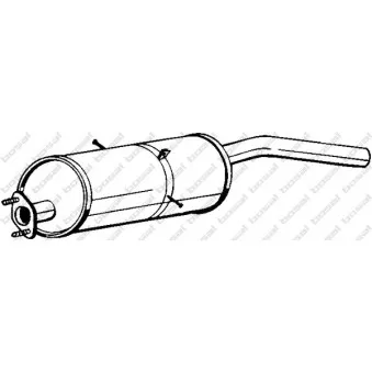 Silencieux arrière BOSAL 169-001