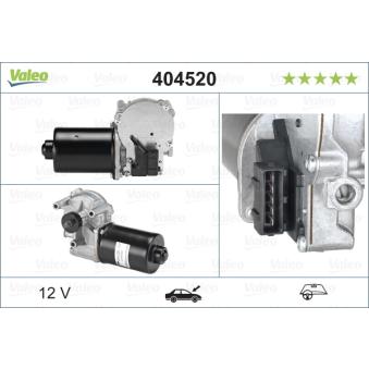 Moteur d'essuie-glace VALEO 404520 pour FORD MONDEO 1.8 TD - 88cv
