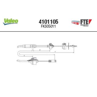 Tirette à câble, commande d'embrayage VALEO OEM 2150R1 Tirette à câble, commande d'embrayage VALEO OEM 2150R1