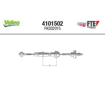 Tirette à câble, commande d'embrayage VALEO 4101502