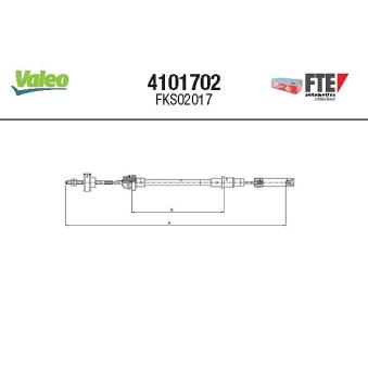 Tirette à câble, commande d'embrayage VALEO OEM 191721335H