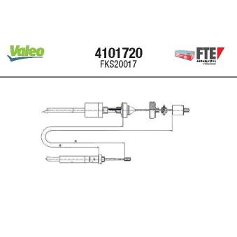 Tirette à câble, commande d'embrayage VALEO OEM 8200073170