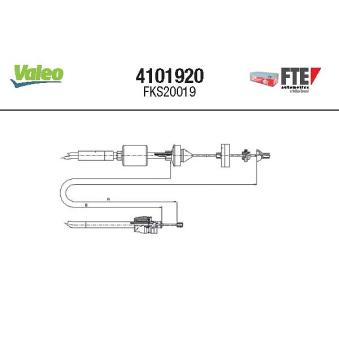 Tirette à câble, commande d'embrayage VALEO OEM 7700417050