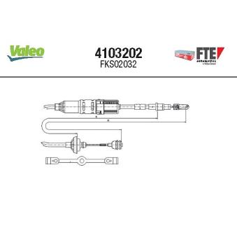 Tirette à câble, commande d'embrayage VALEO OEM 357721335