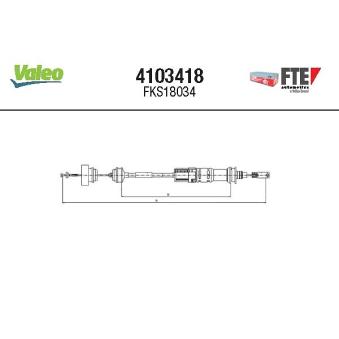 Tirette à câble, commande d'embrayage VALEO OEM 1480346080 Tirette à câble, commande d'embrayage VALEO OEM 1480346080