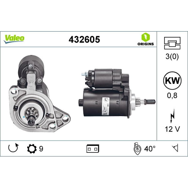 Démarreur VALEO 432605 - Visuel 1