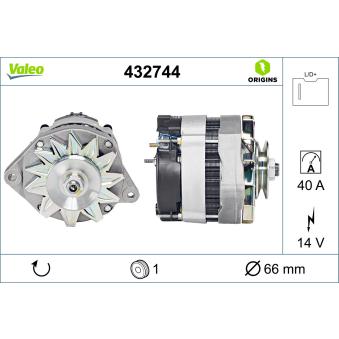 Alternateur VALEO OEM 570296