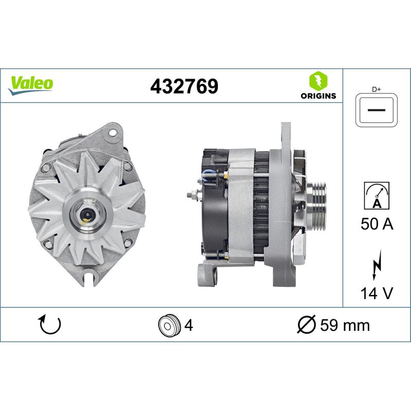 Alternateur VALEO 432769 - Visuel 1
