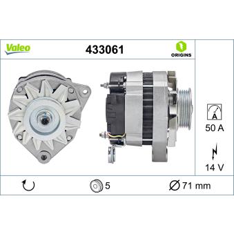 Alternateur VALEO 433061