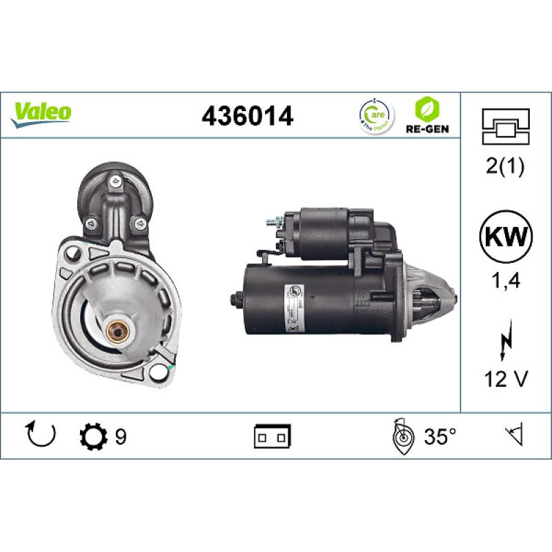Démarreur VALEO 436014 - Visuel 1
