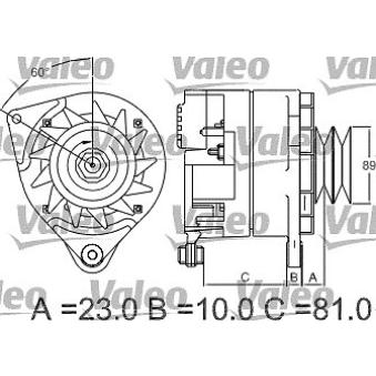 Alternateur VALEO OEM 3582821M1 Alternateur VALEO OEM 3582821M1