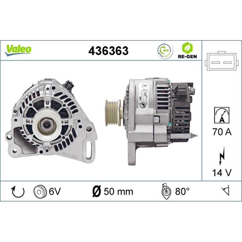 Alternateur VALEO 436363 - Visuel 1