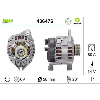 Alternateur VALEO OEM 5705l0