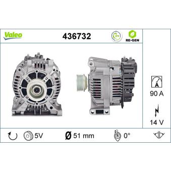 Alternateur VALEO OEM 0121544502