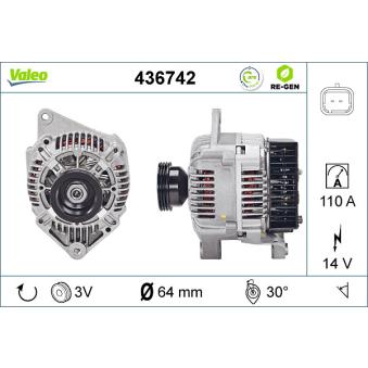 Alternateur VALEO OEM 7700869600