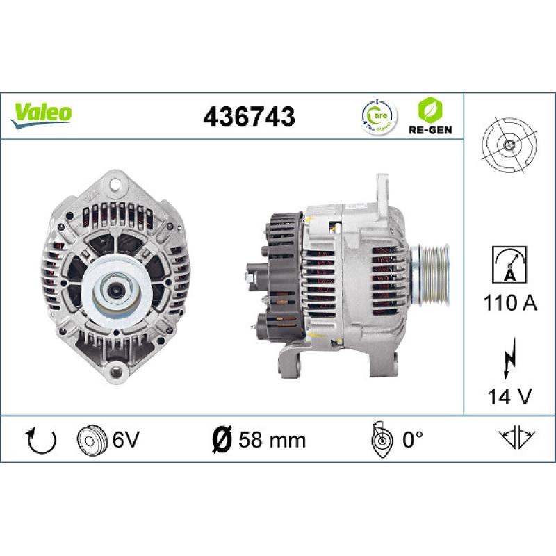 Alternateur VALEO 436743 - Visuel 1