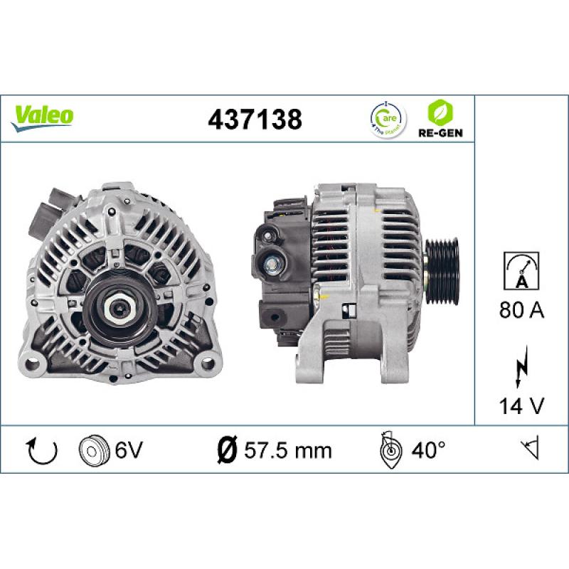 Alternateur VALEO 437138 - Visuel 1
