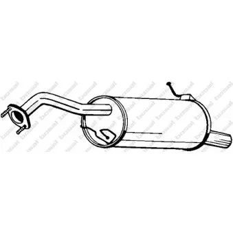 Silencieux arrière BOSAL 171-197