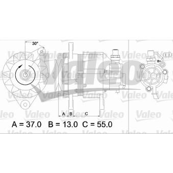 Alternateur VALEO OEM MD102864