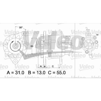 Alternateur VALEO OEM 3730042204