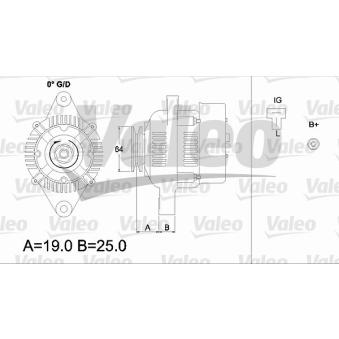 Alternateur VALEO OEM 2706087701000