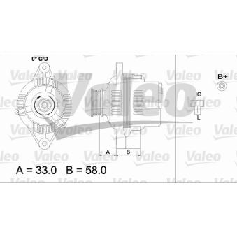 Alternateur VALEO OEM 2706087707