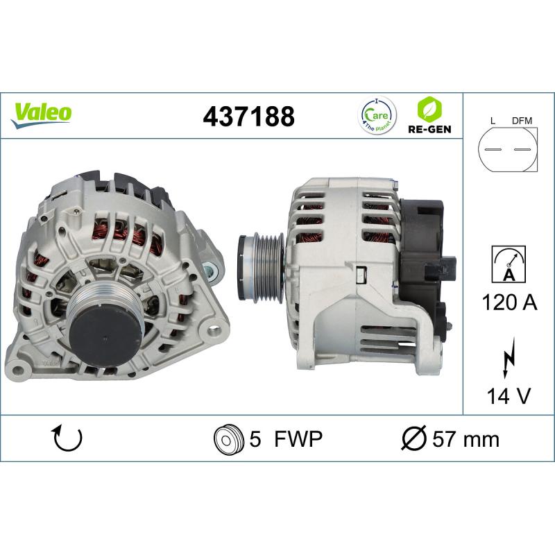 Alternateur VALEO 437188 - Visuel 1