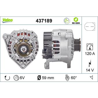 Alternateur VALEO OEM 077903015H