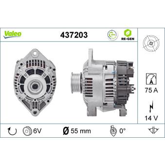 Alternateur VALEO OEM 7700436623