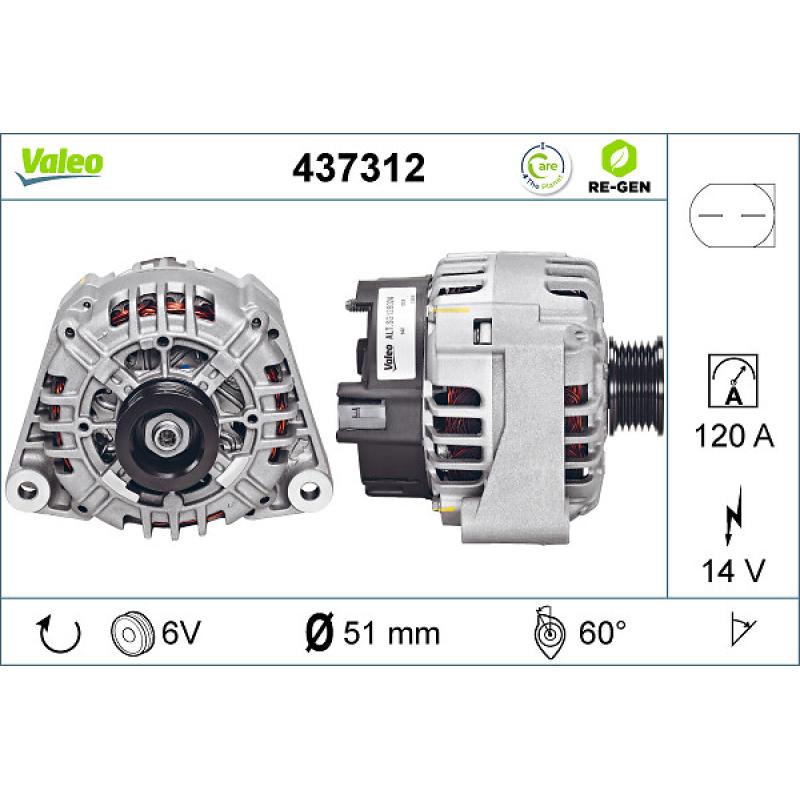 Alternateur VALEO 437312 - Visuel 1