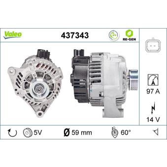 Alternateur VALEO OEM 5705GH