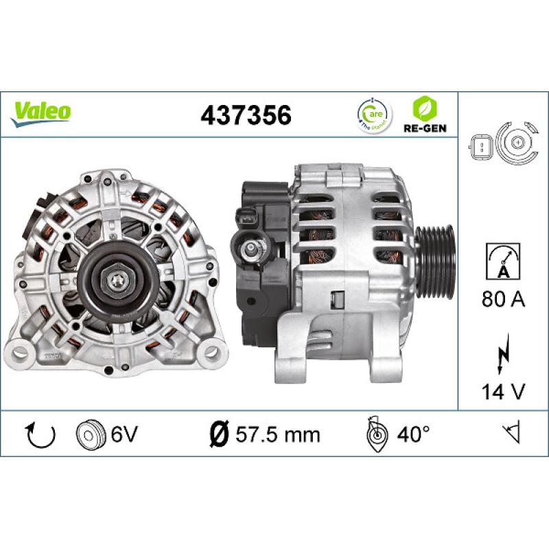 Alternateur VALEO 437356 - Visuel 1