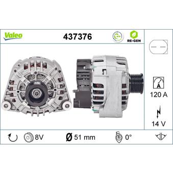 Alternateur VALEO OEM 1121540202 Alternateur VALEO OEM 1121540202