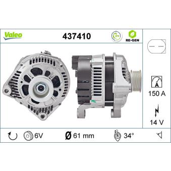 Alternateur VALEO OEM 12317788223 Alternateur VALEO OEM 12317788223