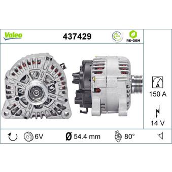 Alternateur VALEO OEM 5705JH Alternateur VALEO OEM 5705JH
