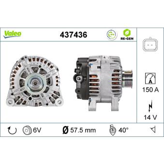 Alternateur VALEO OEM 57058G