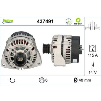 Alternateur VALEO OEM 91549302